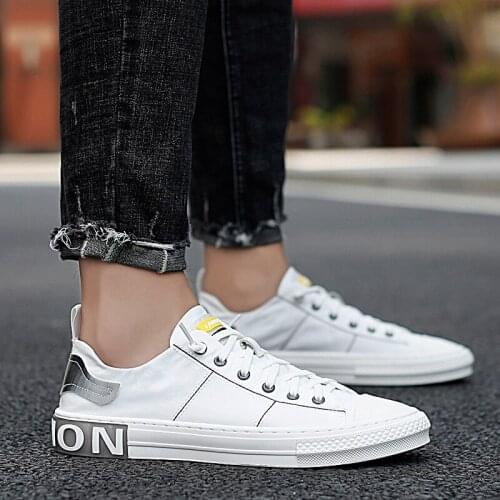 Man Shoes Casual Men Spring Casual Shoes Mens Canvas Zapatos Casuales Para Hombre De Cuero Shoe Man Causal For Men Black