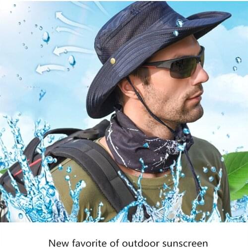Outdoor Fishing Hiking Hat Mens Summer Sun Hat Sun Hat Sun Hat Summer Fisherman Hat Male