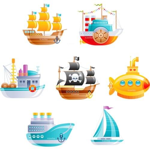 New Sailing Yacht Submarine Pirate Ship Metal Cutting Dies Ocean For DIY Craft Scrapbooking Cards Decorative