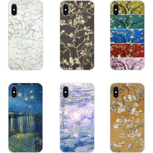 Transparent TPU Shell Cases For Xiaomi Redmi Note 3 4 5 6 7 8 Pro Mi Max Mix 2 3 2S Pocophone F1 art aesthetic van Gogh painting