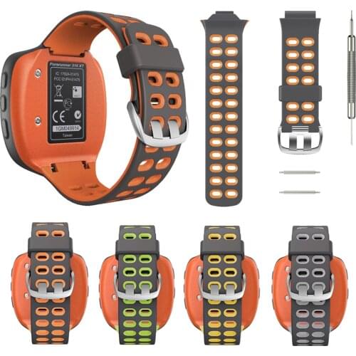 Watchband For Garmin Forerunner 310XT 310 XT Watch Strap Colorful Sport Band Replacement Bracelet Silicone Wristband