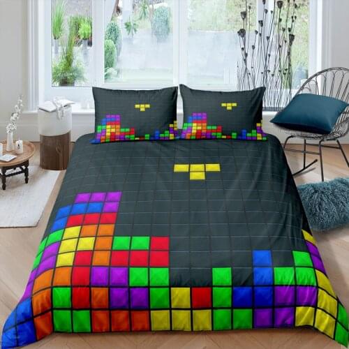 Home Living Luxury 3D Cube Bedding Set Girls Duvet Cover Set Pillowcase Kids Bedding Set Queen and King EU/US/AU/UK Size