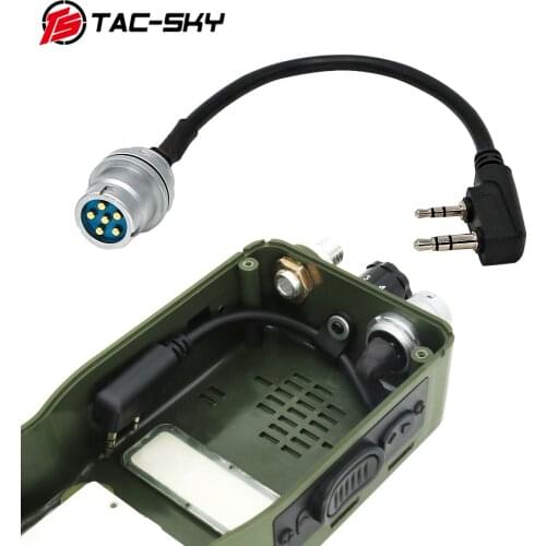 TAC-SKY AN/PRC 148 152 152A walkie-talkie DIY connector U 283 U-283/U 6-pin plug to kenwood socket adapter