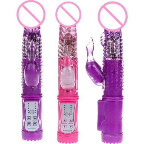 OLO Women Waterproof G Spot Dildo Vibrator Frequency Rotary Soft Vagina Massager Female Masturbation Device Adult Products