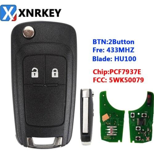 1Pcs)2 Buttons Complete Flip Car Remote Key For Opel astra h g j Vauxhall Key Replace 433MHZ ID46 Electronic Chip On Board