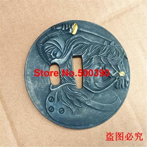 Wonderful Alloy Warrior Guard Tsuba For Japanese Sword Samurai Katana Wakizashi Fittings