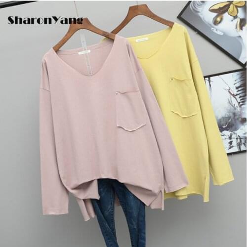 2021 Spring&Autumn New Ovesize Loose Long Sleeve Women T-shirt Fashion Printed Casual Style T Shirt Plus Size Primer Shirt 100kg