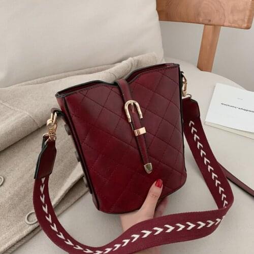 Winter striped ladies shoulder bag quality PU womens Messenger bag brand female handbag large capacity new discount 2019 bags
