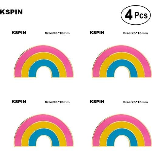 Pansexual Pride Rainbow Badge Lapel Pin Brooches Pins Flag badge Brooch Badges