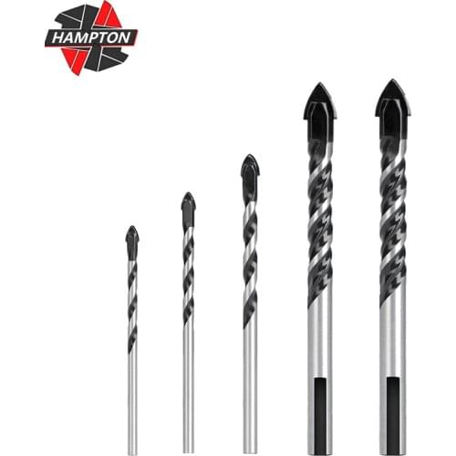 1pc 3-12mm Tile Bits Black Twist Triangle Drill Bit Glass Concrete Marble Hole Opener Multifunctional Ceramic Tile Drill Bits