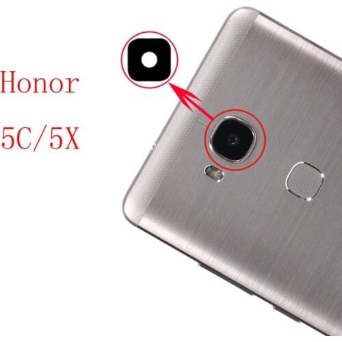 2pcs/lot Original New Back Rear Camera lens glass replacement for Huawei Honor 5C 5X honor5c honor5x with Sticker top quality