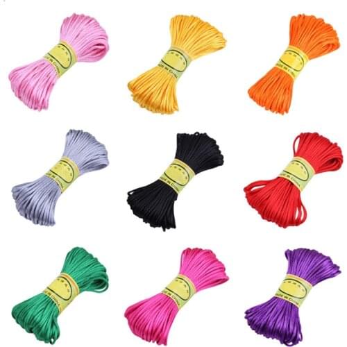 20Meters Nylon Cord Thread Bracelet Braided String Chinese Knot Macrame Cord DIY Tassels Beading Necklace String Thread 2.5mm