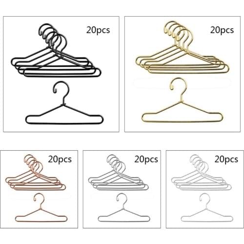 20pcs Metal Doll Hangers Doll Accessories For Babie Blyth 1/6 Doll Cloth