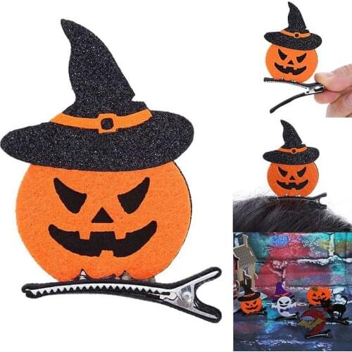 2021 new Headwear Halloween Hairpin Fancy Dress Party Ghost Pumpkin Bat Cat Witch
