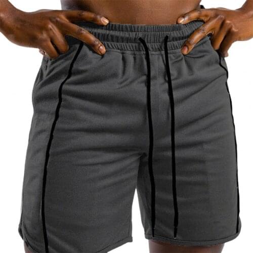 50%HOTMen Shorts Drawstring Quick Drying Casual Solid Color Elastic Waist Short Pants for Beach