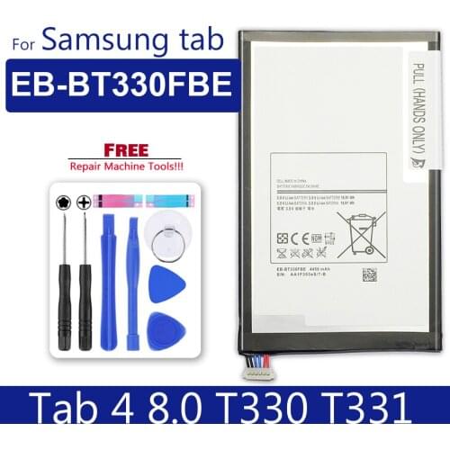 Tablet Battery EB-BT330FBU EB-BT330FBE For Samsung GALAXY Tab4 SM-T330 T331 Genuine Replacement Batteries 4450mAh