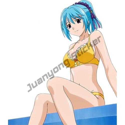 Car Stickers Hot Girl Anime Rosario to Vampire for Akashiya Moka Render for Window Bumper Camper Waterproof Exterior PVC13x9cm