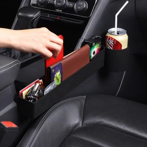 Car Control Box Organizer Seat Gap Storage Box For Volkswagen Atlas Cross Sport Atlas SE Teramont X 2019 2020 Side Seat Slit