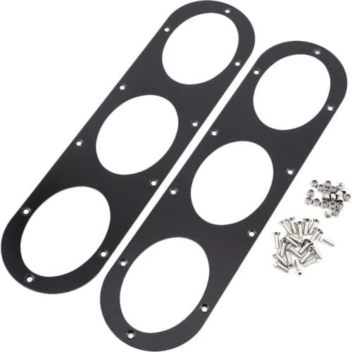 Car-Styling 2 pcs Universal Aluminium Alloy Rear Bumper Race Air Diversion Diffuser Panel Car Styling