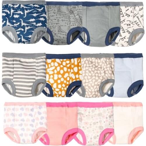 Baby Toilet Training PP Pants Pants Nappies Cartoon Boys Girls Underwear For Toddler Cotton Panties Reusable Diapers Cover