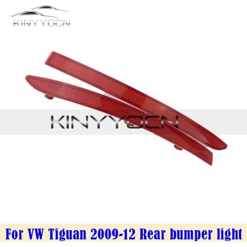 For Volkswagen VW Tiguan 2009 - 2012 Rear Bumper Fog Light Reflector Stop Light Rear Fog Light Foglamp Brake Lamp Warning Lamp