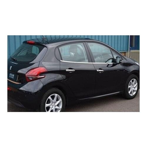 For Peugeot 208 Chrome Door Handle 2012 2013 2014 2015 2016 2017 2018 2019 2020 Stainless Steel 4 Door Auto Car Accessory Sport