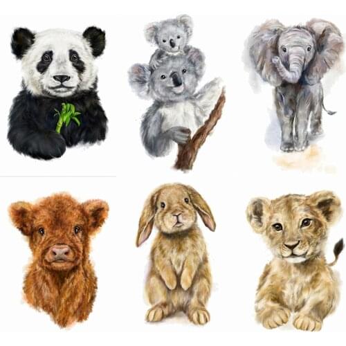 HUACAN 5D DIY Diamond Painting Koala Full Square Embroidery Lion Animal Mosaic Home Decoration Gift