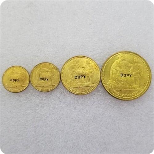 POLAND 10,20,50,100 ZLOTYCH 1925 - KONSTYTUCJA COINS COPY