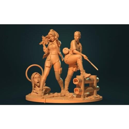 1/20 Resin Model Figure GK,With scenes , Unassembled and unpainted kit