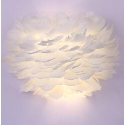 Feather Nordic wall lighting Kid Children lamp Modern Living Room Sconce Wall Lights Creative Feather Lamp Wedding Bedroom light