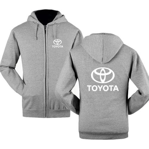 New Fashion Toyota Car Logo Sweatshirt Hoodies Men Hoody Spring Autumn Fleece Cotton Zipper Jacket HipHop Harajuku Male Clothing