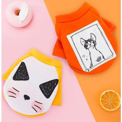 New Cat Clothing Autumn Winter Thin Dog Clothing Pet Kitten Garfield Cat Blue Cat Sweater Pet