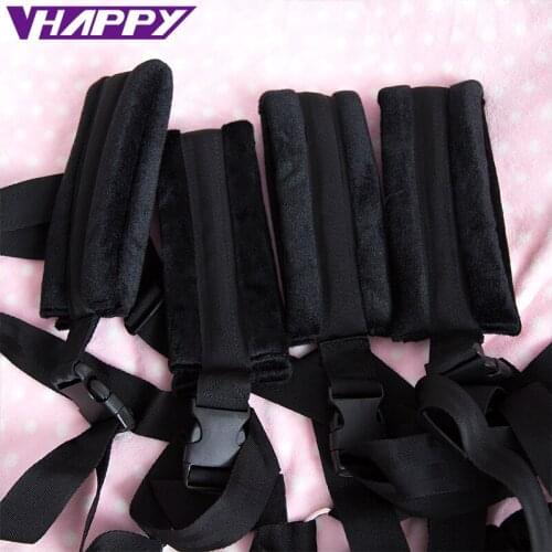 New Fashion Adjustable sex Bondage Restraint Sex Toys Hand Belt Sexual Intercourse Positions hot Bondage Women VP-A002020A
