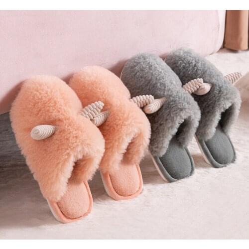 New Winter Indoor Slippers Plush Home Shoes Slippers claw for Grown Cartoon Fur Unisex Non-slip Indoor Slippers