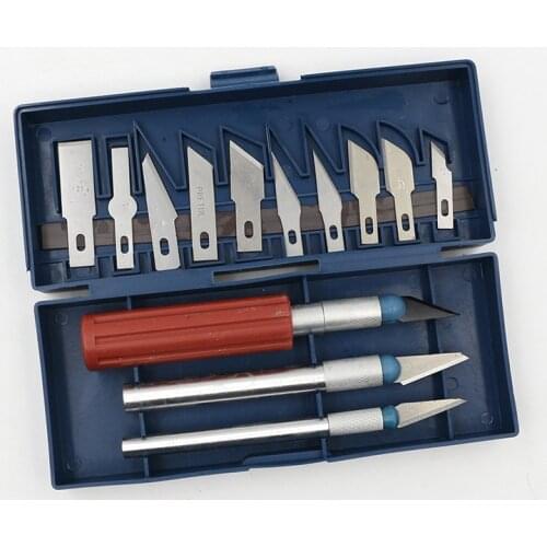 13 sets of student paper cutter teaching practice knife carving knife DIY model wood carving knife household letter opener