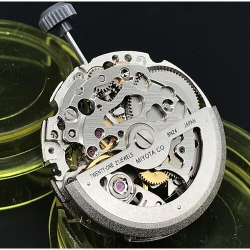 Original Japan Miyota 8N24 Movement Day Date Set High Accuracy Automatic Mechanical Watch Wrist 21 Jewels Top Quality