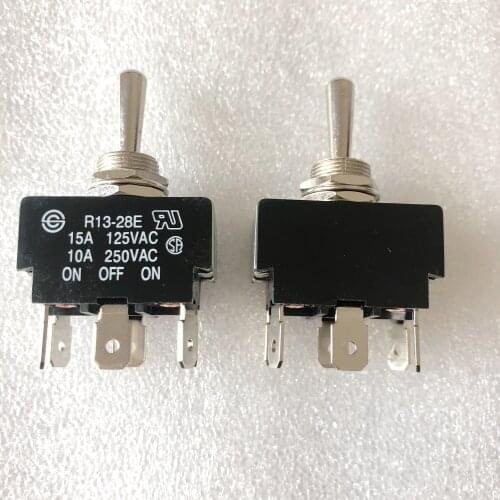 Original New 100% R13-28E toggle switch 6pin 3gear shaking head toggle power switch 10A250V