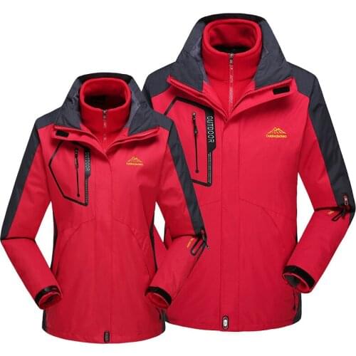 Couple models outdoor riding hiking clothes two-piece waterproof windshield