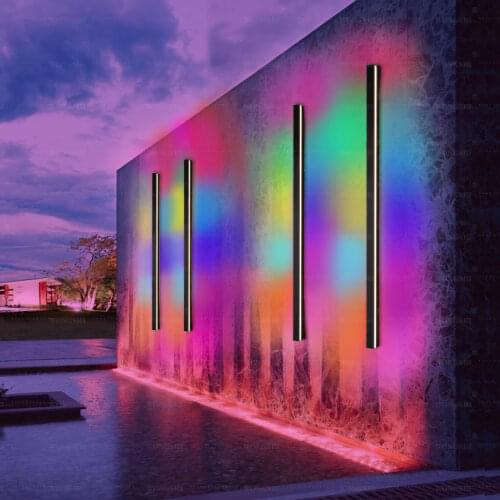 Remote Control Outdoor Indoor New Modern LED Wall Lights Living Room Bedroom Aisle Porch Balcony Lamps Wall Sconce