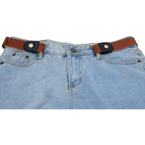 Buckle Free Belt For Jean Pants Dresses No Buckle Stretch Elastic Waist Belt Women Men No Bulge No Hassle Generalsize Waist Belt