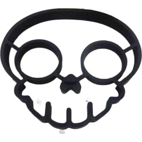 Cute Silicone Skull Egg Fried Shaped Mould Shaper Ring Kitchen Cooking Tool D893