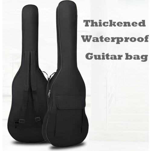 Guitar Bag Waterproof Electric Bass Guitar Bag Soft Case Gig Bag Adjustable Double Shoulder Straps Padded Guitar Carry Bags