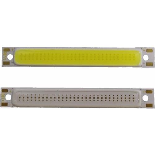 10PCS 60x8mm 3W Red Blue Cold Warm White COB Strip LED light Source Bar Lamp DIY Car Work Bicycle LED COB Lights DC 3-4V