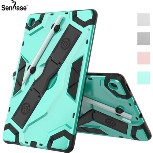 Shockproof Armor TPU+PC Portable Hand Strap Stand Tablet Cover For Samsung Galaxy Tab S6 Lite 10.4 2020 SM-P610 SM-P615 Case