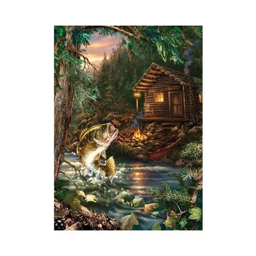 Needlework,Animal Dragonfly carp Scenery DIY 14CT Cross stitch,for Embroidery kit,Art Cross-Stitching Set handmade decor