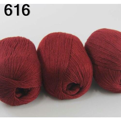 High quality 100% pure cashmere luxury warm and soft hand-knitting yarn Wine 233-616