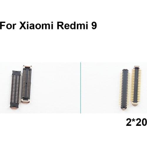 2pcs FPC connector For Xiaomi Redmi 9 LCD display screen on Flex cable on mainboard motherboard For Xiao mi Redmi9