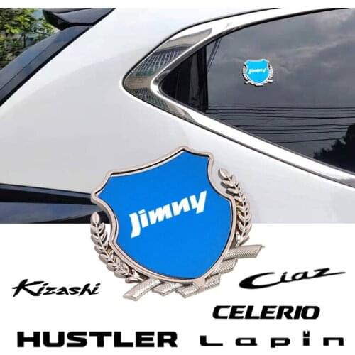 3D Metal Chrome Badge Sticker Car Styling Emblem Decal For Suzuki JIMNY JA11 JB31 JB33 JB43 JB23 JB64 JB74 car Accessories