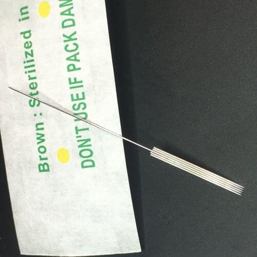 50pcs 5F Tattoo Needles Microblading for Permanent Makeup Eyebrow Pen Machine Disposable Sterilized Professional 5F Pins