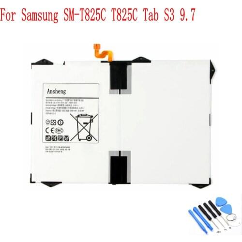 Ansheng Original EB-T825ABE 6000mAh battery For Samsung SM-T825C T825C Tab S3 9.7 Tablet Battery
